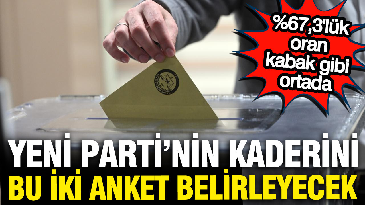 YENİ Parti'nin kaderini belirleyecek anket: %67.3 kabak gibi ortada