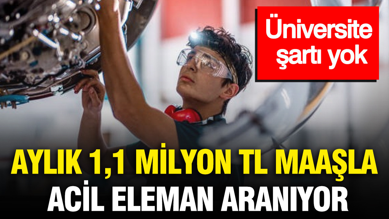 Aylık 1,1 milyon TL maaşla acil eleman aranıyor: Üniversite şartı yok