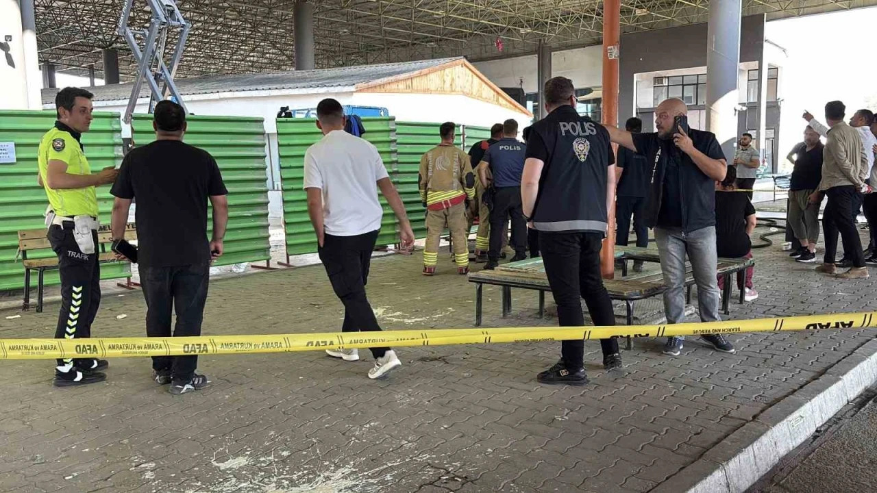 Edirne Otogarı’nda yangın: 2 işçi ağır yaralandı