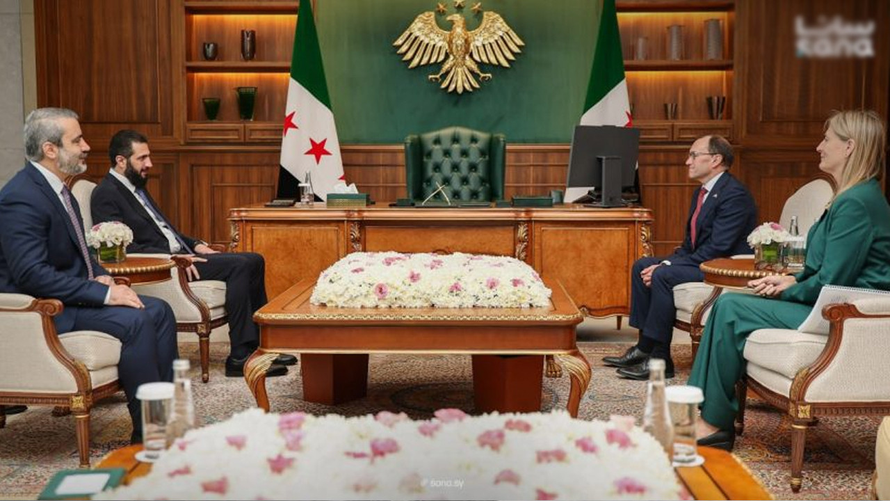Suriye Cumhurbaşkanı Şara, Norveç Dışişleri Bakanı Eide'yi kabul etti