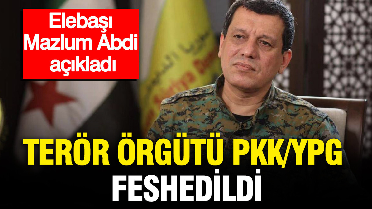 Terör örgütü PKK/YPG feshedildi: Elebaşı Mazlum Abdi açıkladı