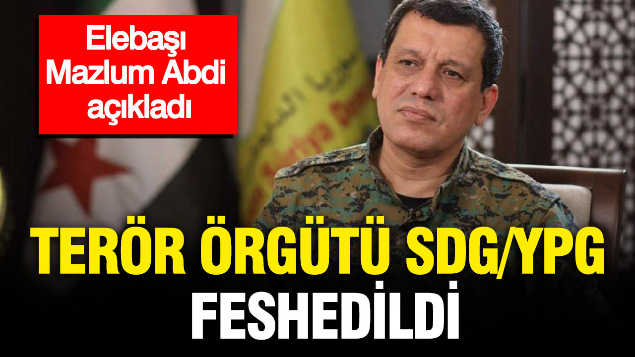 Terör örgütü SDG/YPG feshedildi: Elebaşı Mazlum Abdi açıkladı
