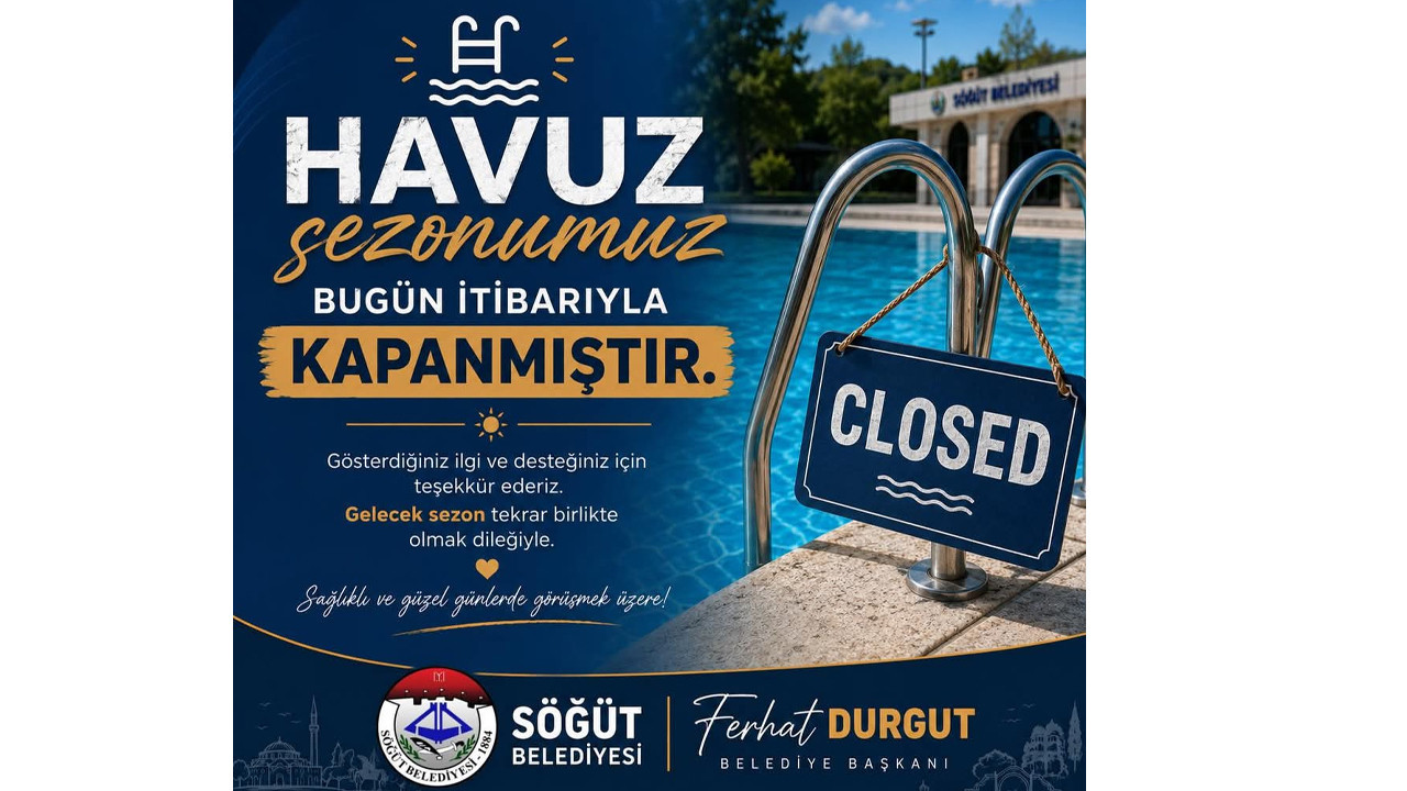 Yüzme havuzunda sezon sona erdi