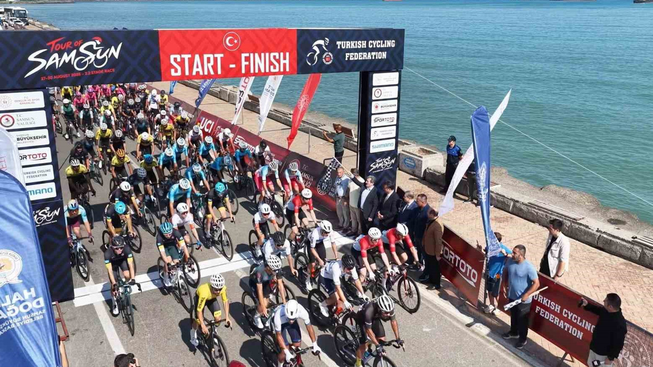 Samsun’da Uluslararası Bisiklet Turu heyecanı başladı: 23 ülkeden 107 sporcu pedal basıyor