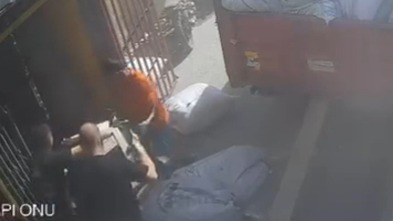 Yük asansörünün halatı koptu: Facia anbean kameraya yansıdı
