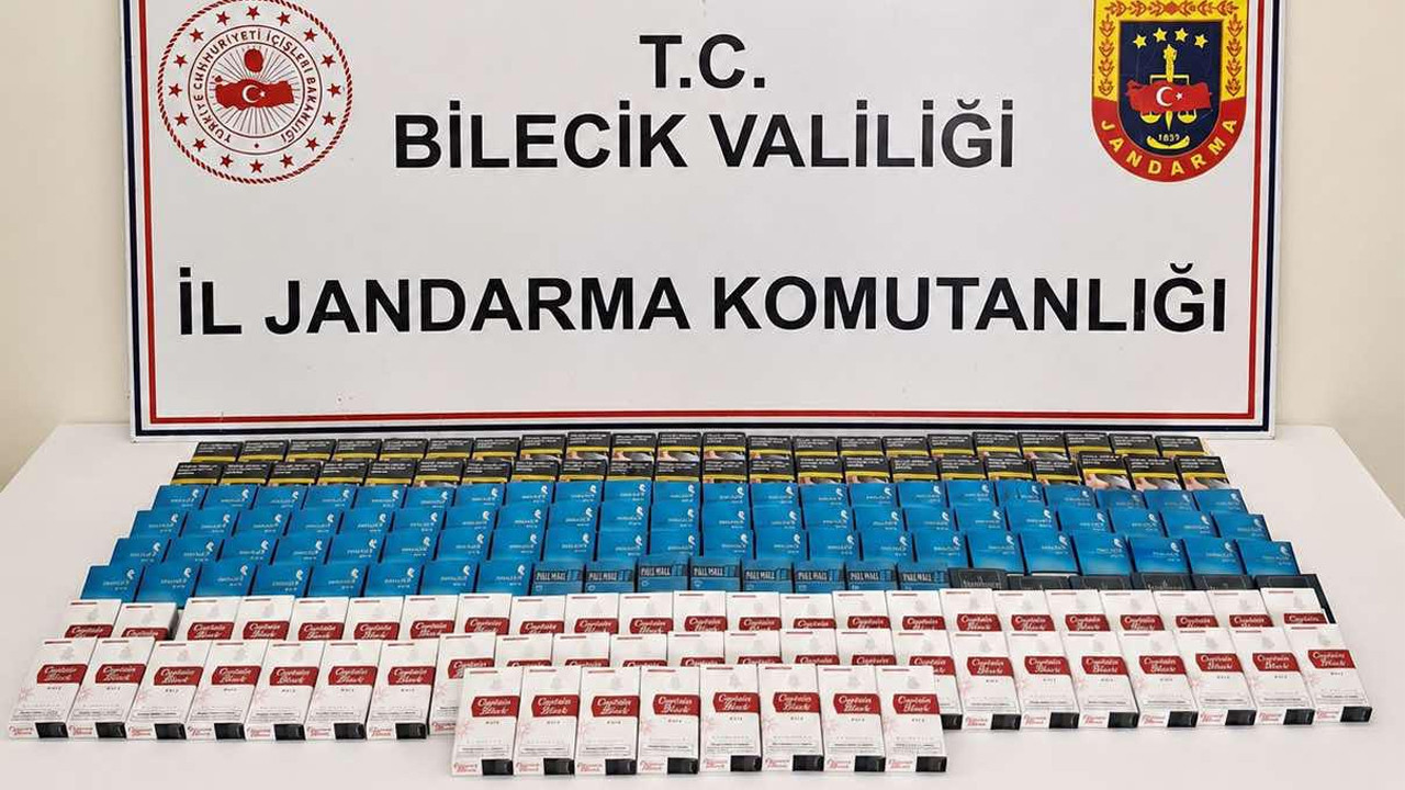 Bilecik’te jandarmadan kaçak sigara operasyonu