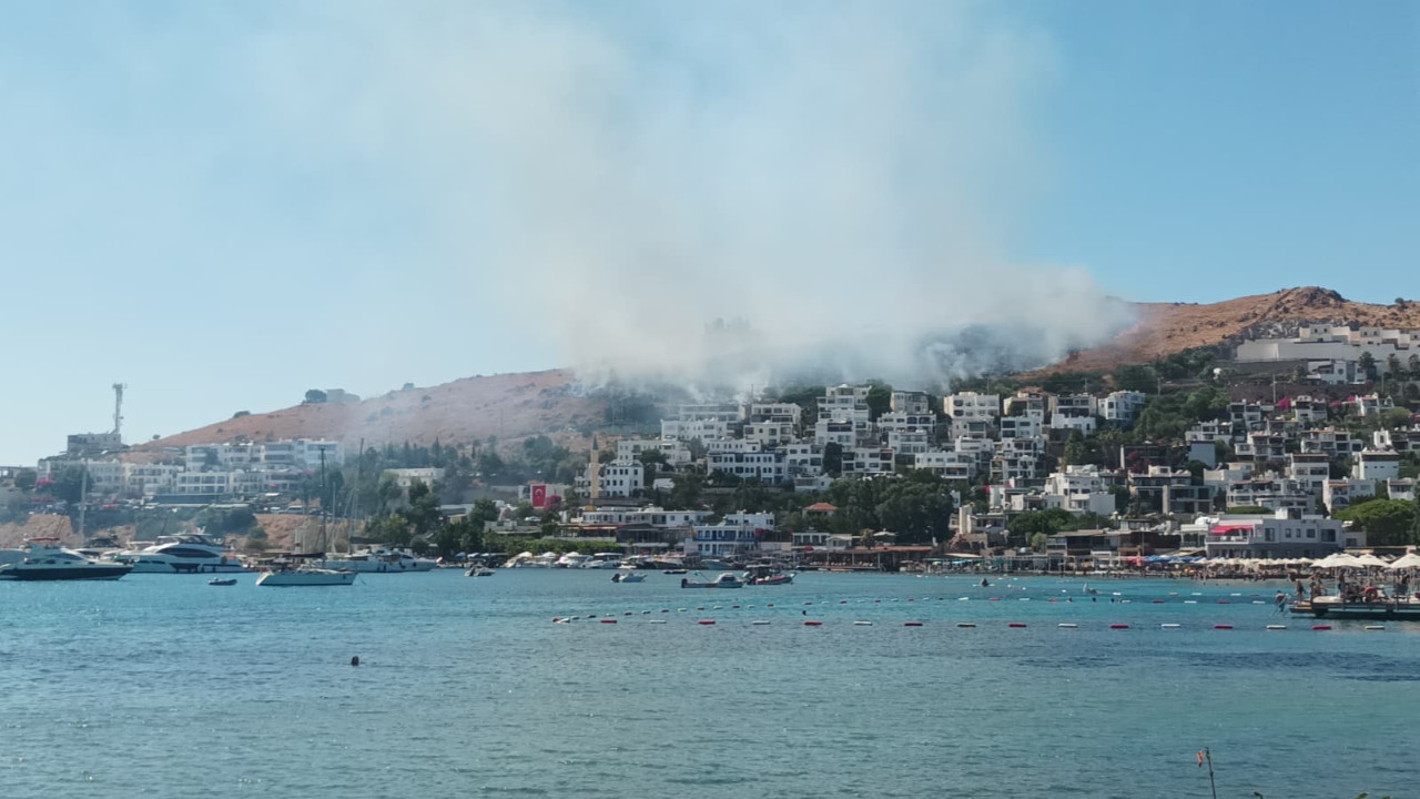 Bodrum’da korkutan yangın