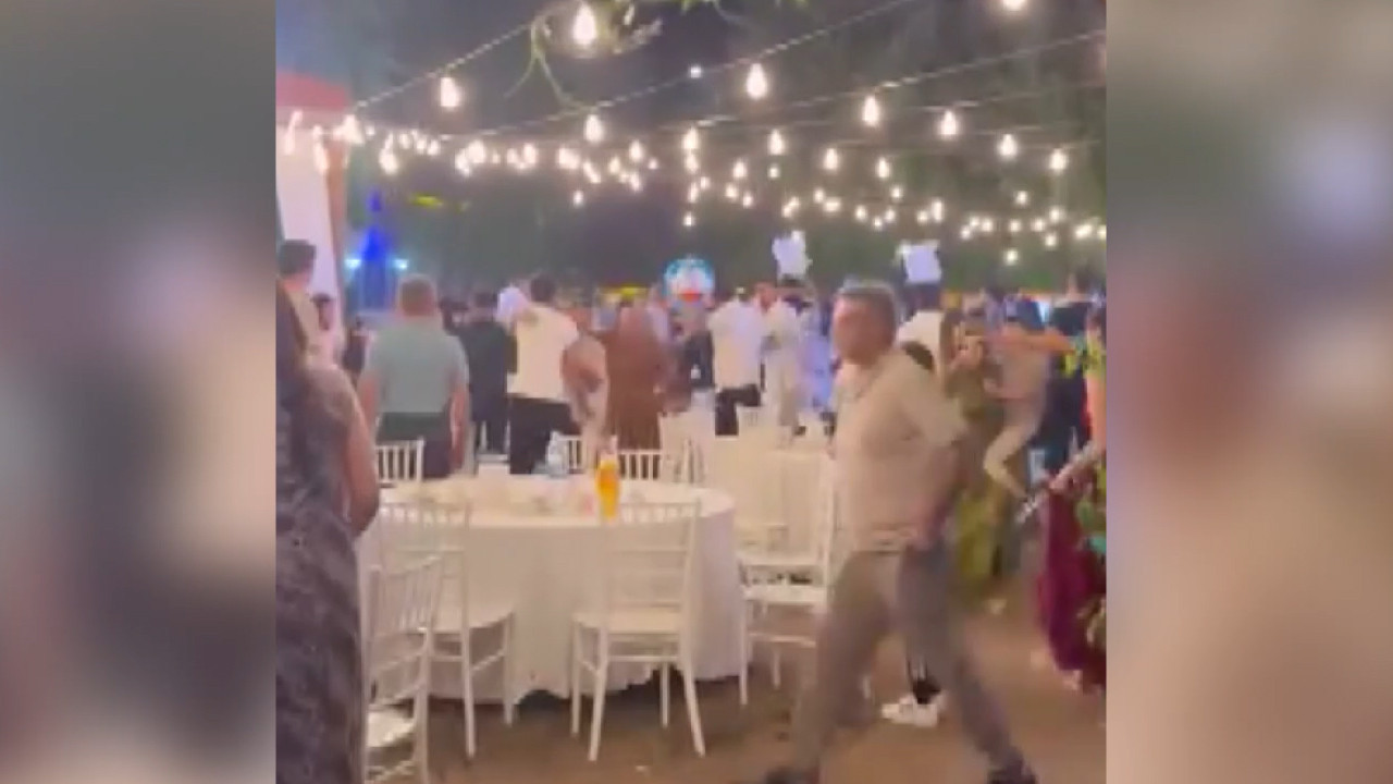 Gelin ve damat yakınları birbirine girdi: 6 yaralı: Düğünde halay kavgası