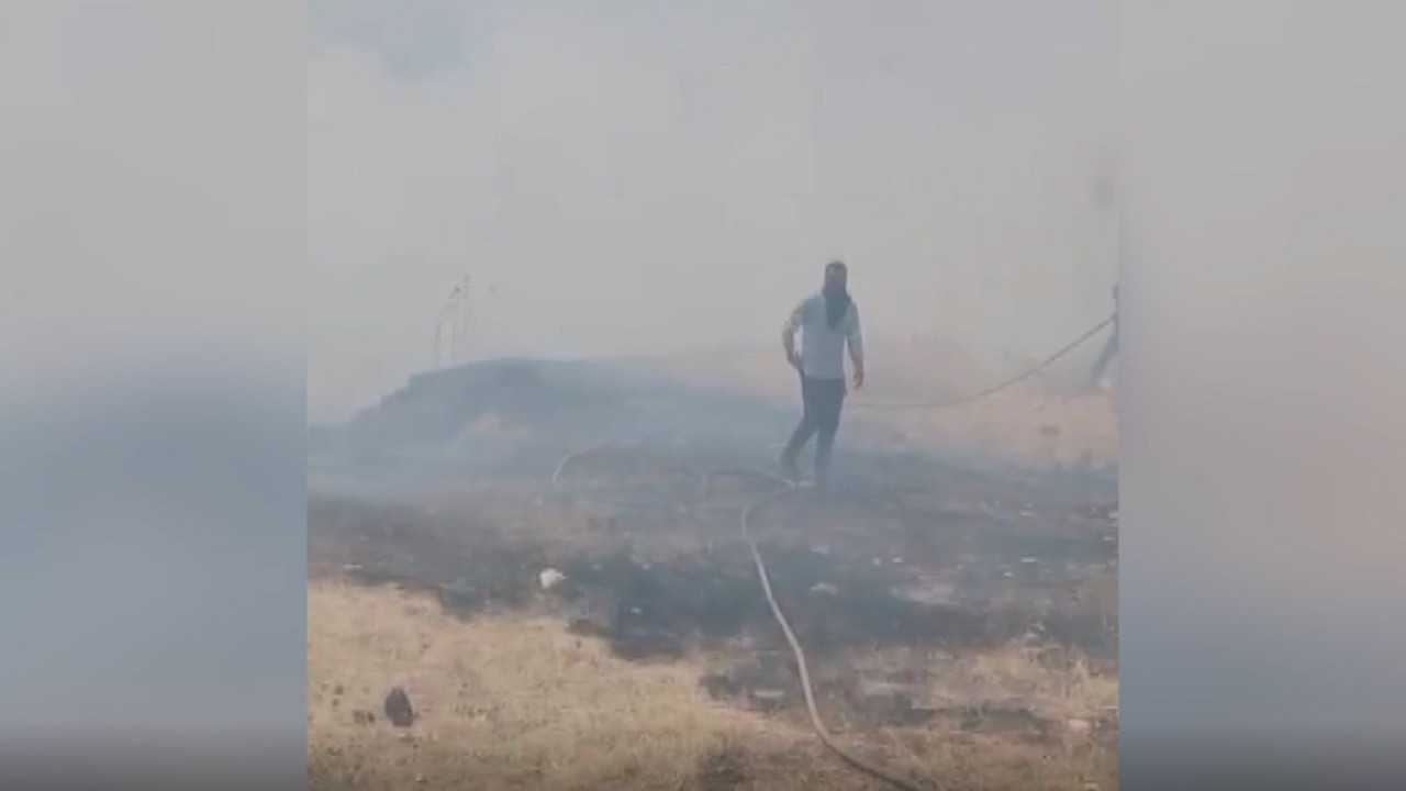 Silvan kırsalında yangın alarmı: Helikopterler ve …