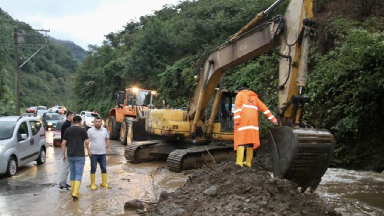 Giresun'da sağanak etkili oldu