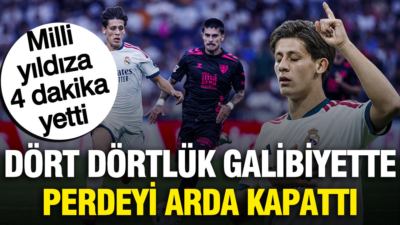Real Madrid'den dört dörtlük galibiyet: Arda Güler'de gol için 4. dakika yetti