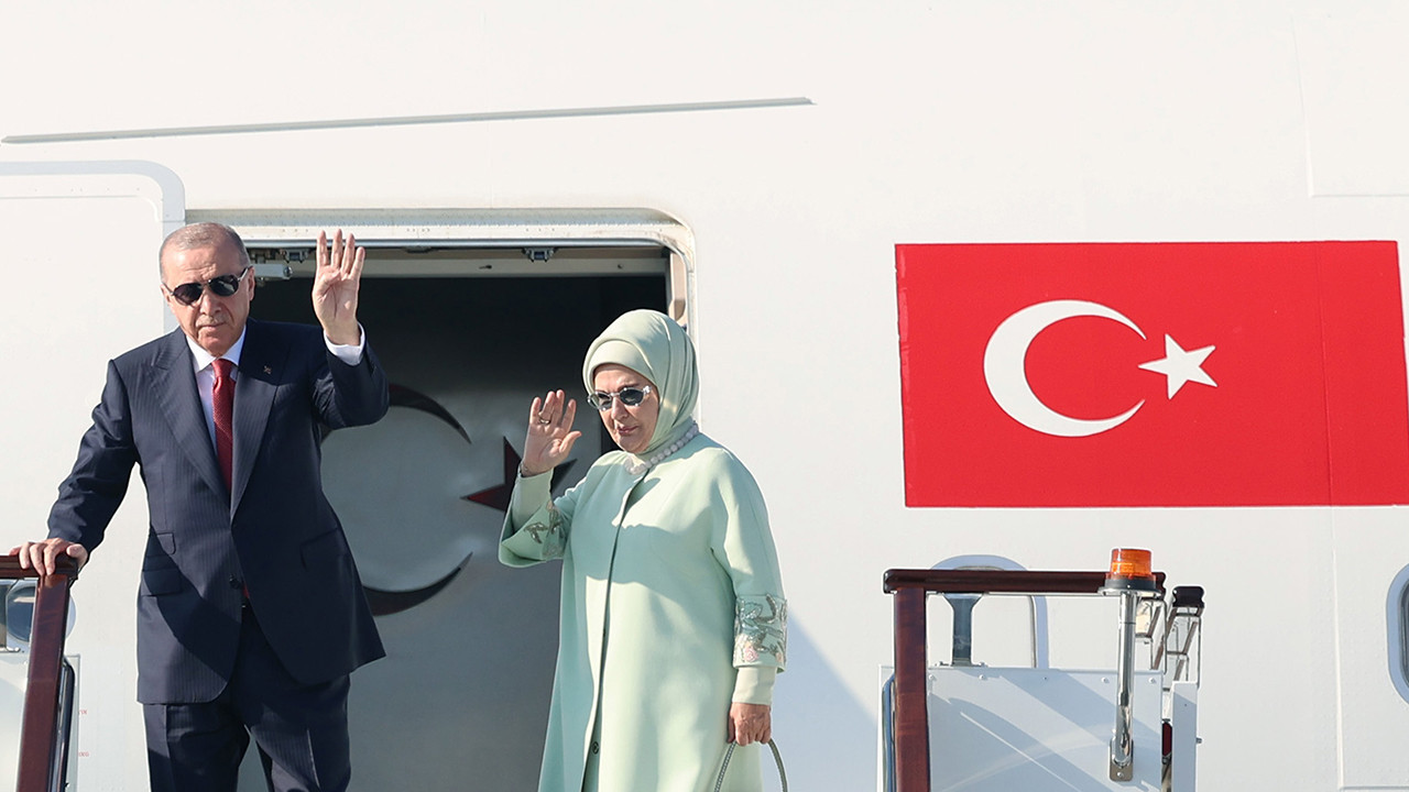 Cumhurbaşkanı Erdoğan Kırgızistan'a gitti