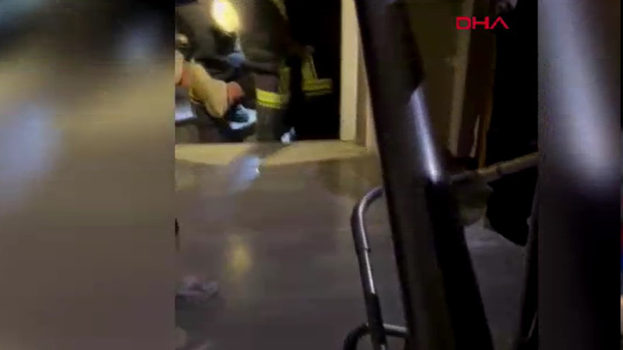 Korku dolu anlar: Asansör aşağı düşünce bayıldı