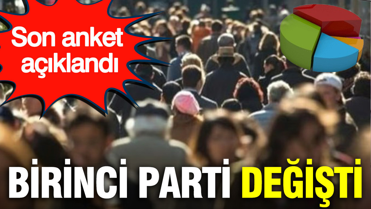 Son anket 'Türkiye’nin Veri Haritası'ndan geldi: Birinci parti 2 puan farkla değişti