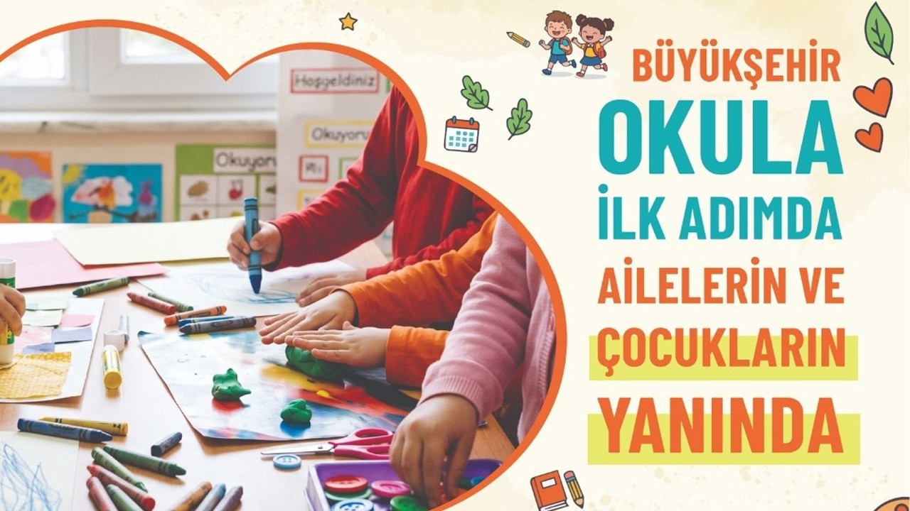Tekirdağ Büyükşehir Belediyesi okula ilk adımda ailelerin ve çocukların yanında