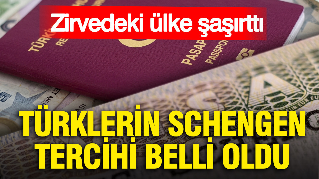 Türklerin Schengen tercihi belli oldu: Zirvedeki ülke şaşırttı