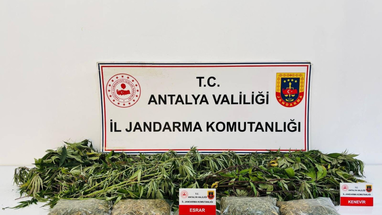 Alanya’da eve uyuşturucu operasyonu: Kilolarca esrar ele geçirildi