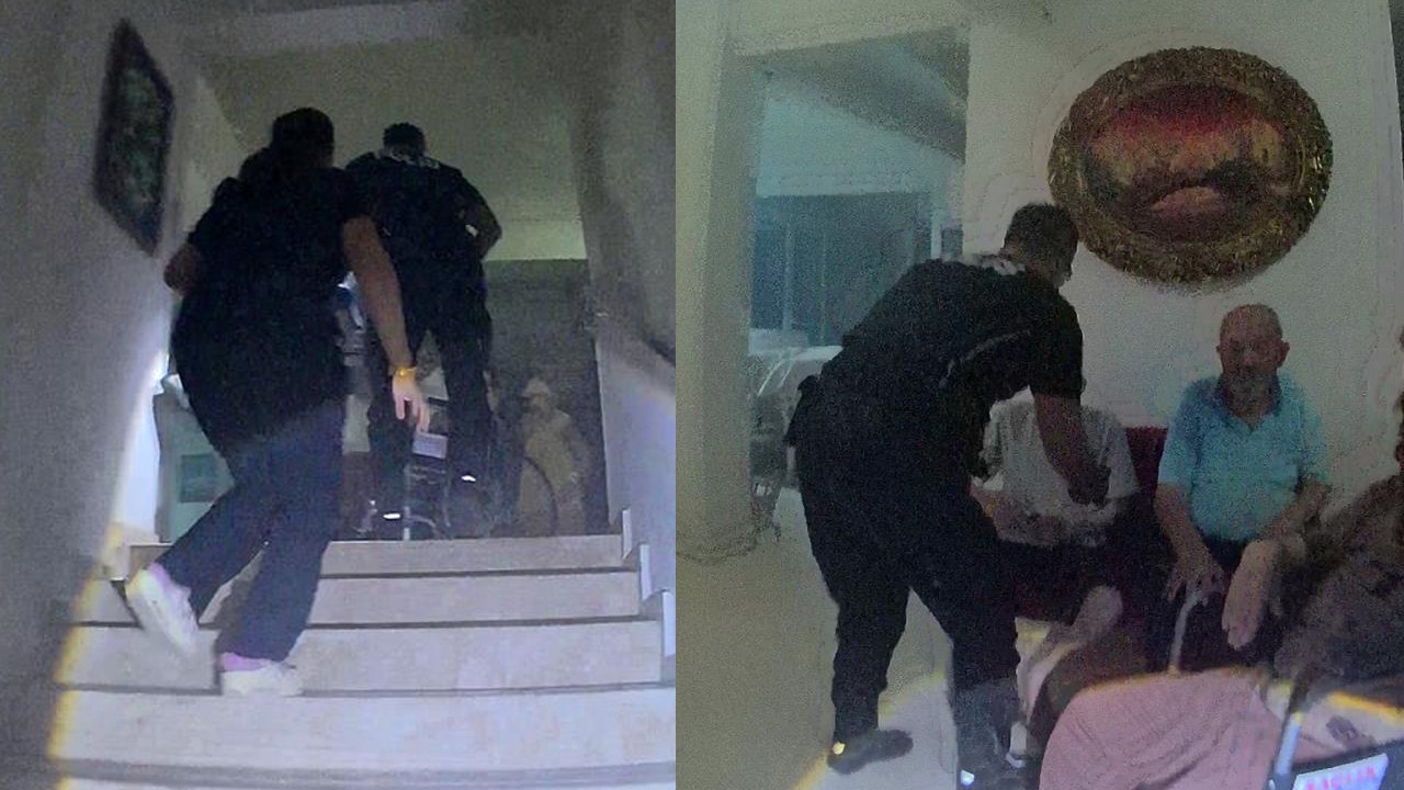 Fethiye'deki yangında polislerden kahramanca mücadele: Huzurevi sakinlerini sırtlarında taşıyarak kurtardılar