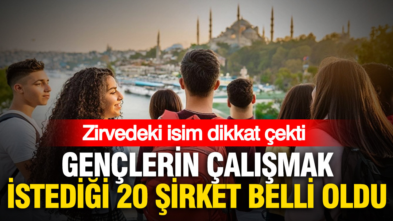 Gençlerin çalışmak istediği 20 şirket belli oldu: Zirvedeki isim dikkat çekti