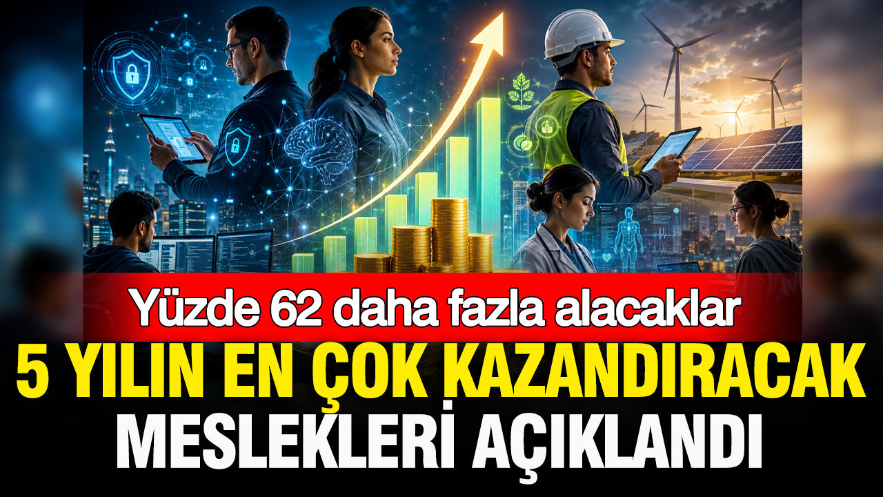Yüzde 62 daha fazla alacaklar: 5 yılın en çok kazandıracak meslekleri açıklandı