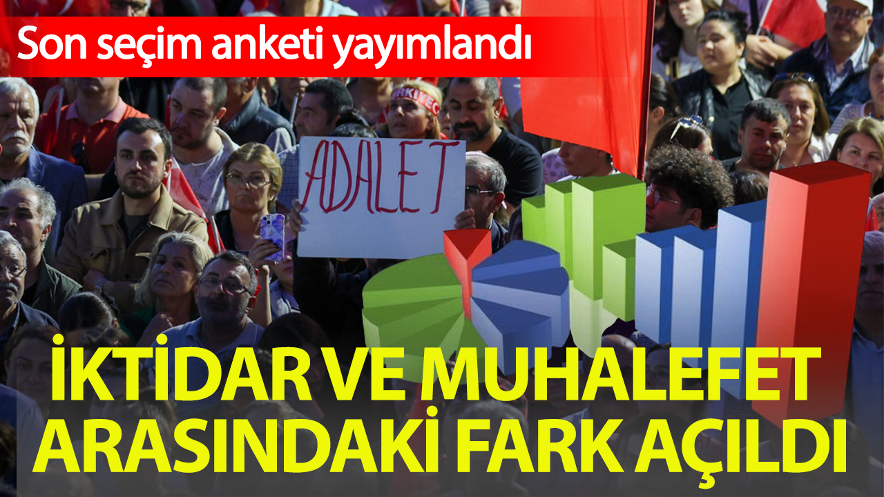 Son seçim anketi: AK Parti ile YENİ Parti arasındaki fark açıldı