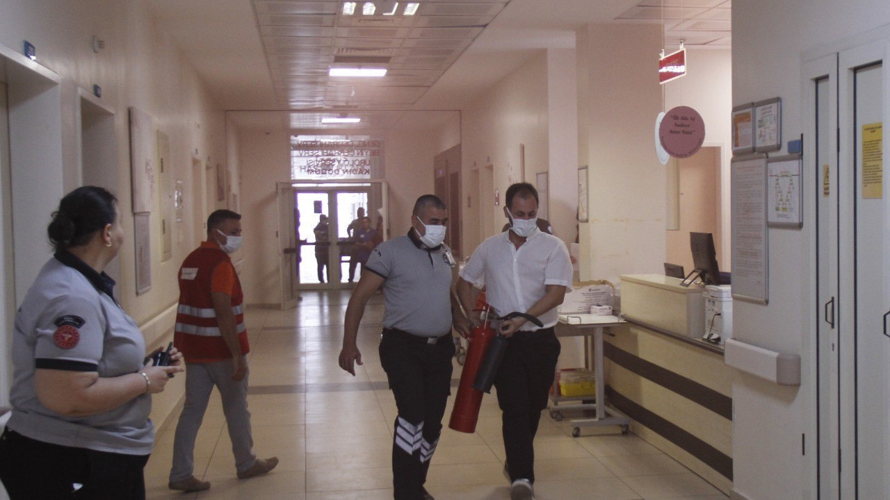 Hastanede alarm çaldı: İkinci kattaki hastalar saniyeler içinde tahliye edildi