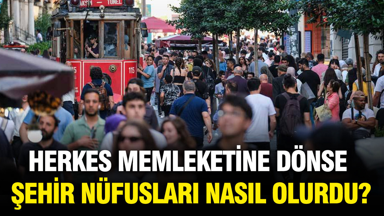 Herkes memleketinde yaşasaydı şehir nüfusları nasıl değişirdi?