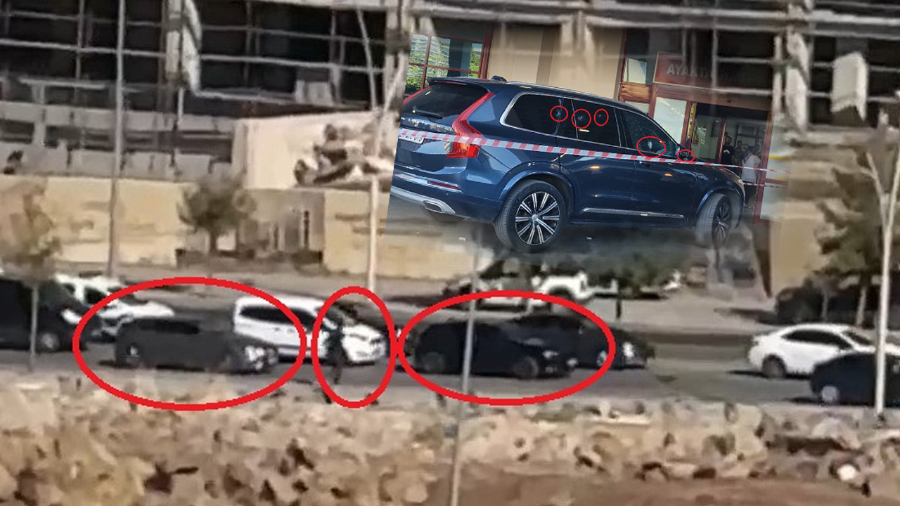 Silahlar konuştu: Cip delik deşik oldu: 3 kişi yara almadan kurtuldu: Saldırı anının görüntüleri ortaya çıktı