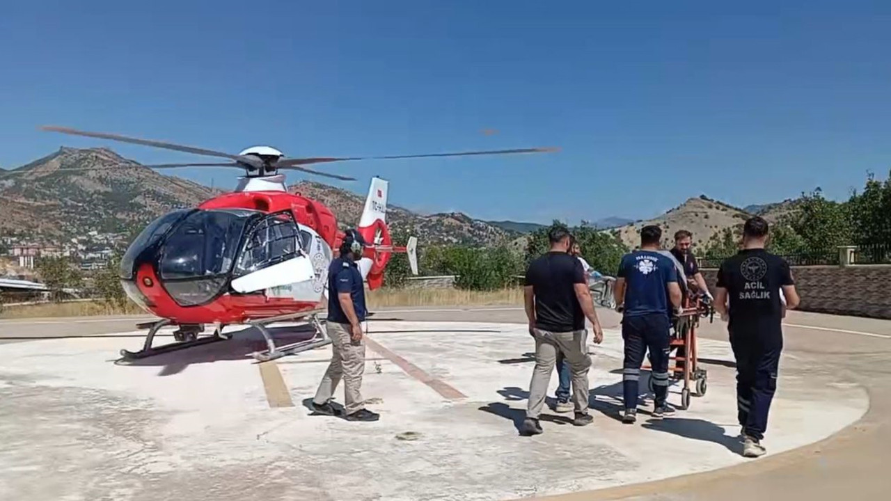 Acil müdahale için havalandı: Tunceli’den Malatya’ya hayat köprüsü