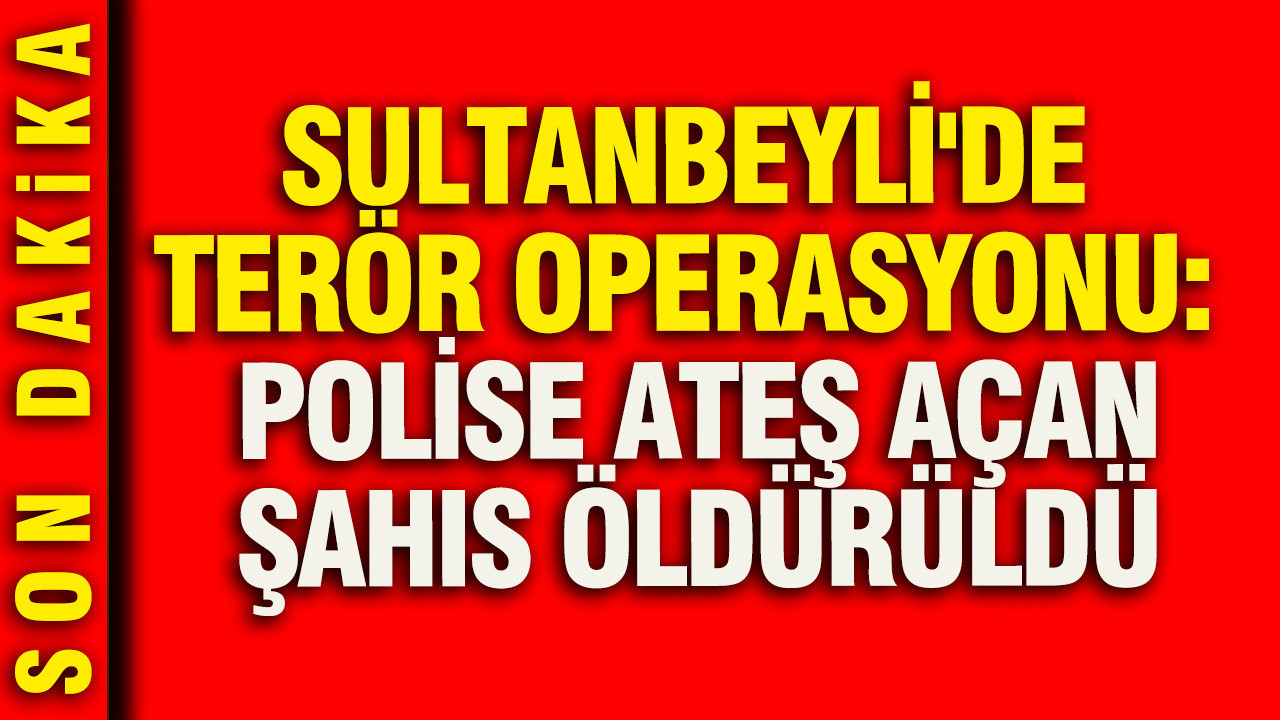 Sultanbeyli'de terör operasyonu: Polise ateş açan şahıs öldürüldü