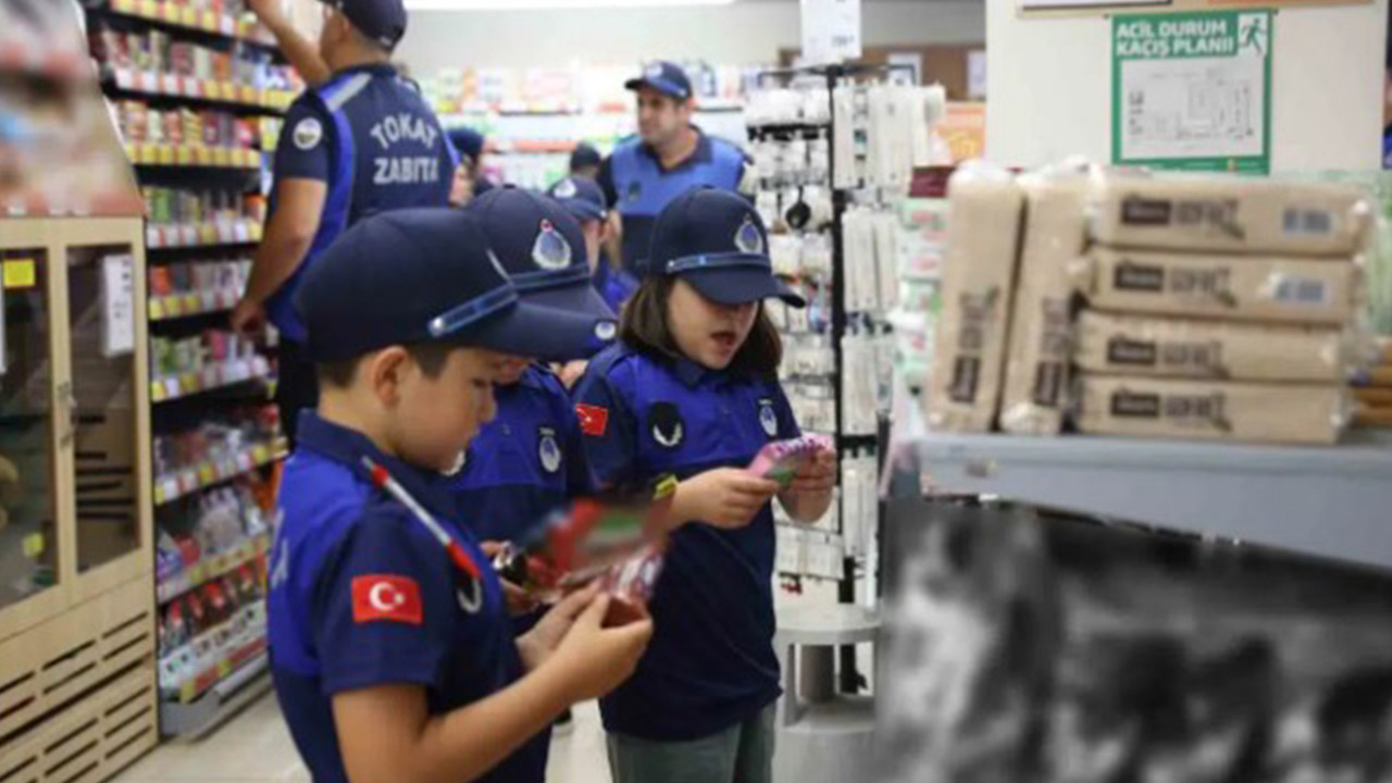 Minik zabıtalar iş başında: Denetimlere katıldılar