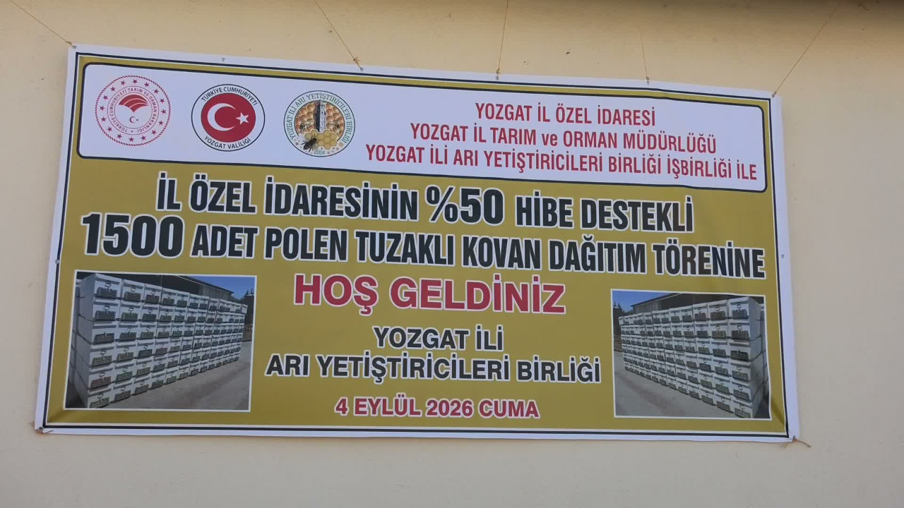 Yozgat’ta 100 arıcıya bin 500 polen tuzaklı kovan desteği