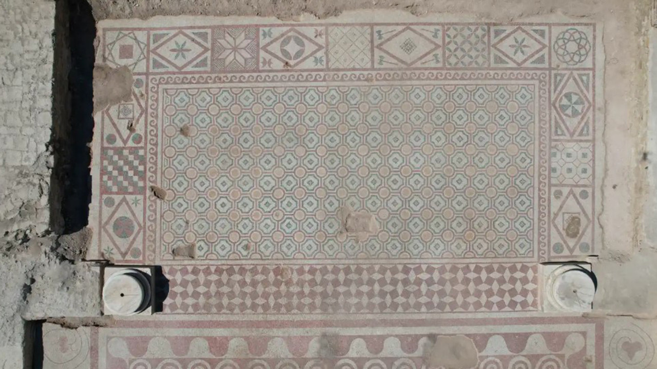 Pompeiopolis’te binlerce yıllık sürpriz: 105 metrekarelik mozaik