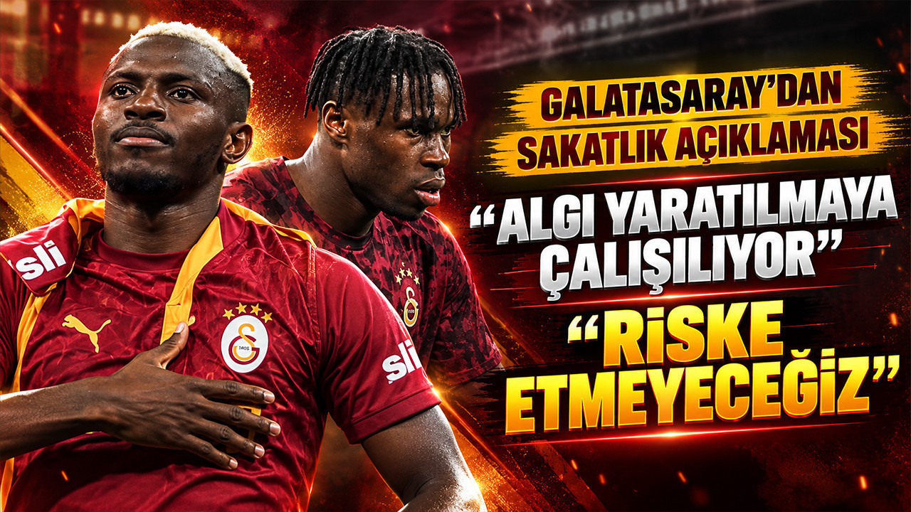 Galatasaray'dan sakatlık açıklaması: 'Algı yaratılmaya çalışılıyor'