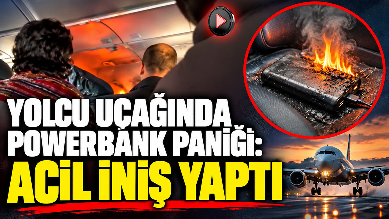 Yolcu uçağında powerbank paniği: Acil iniş yaptı