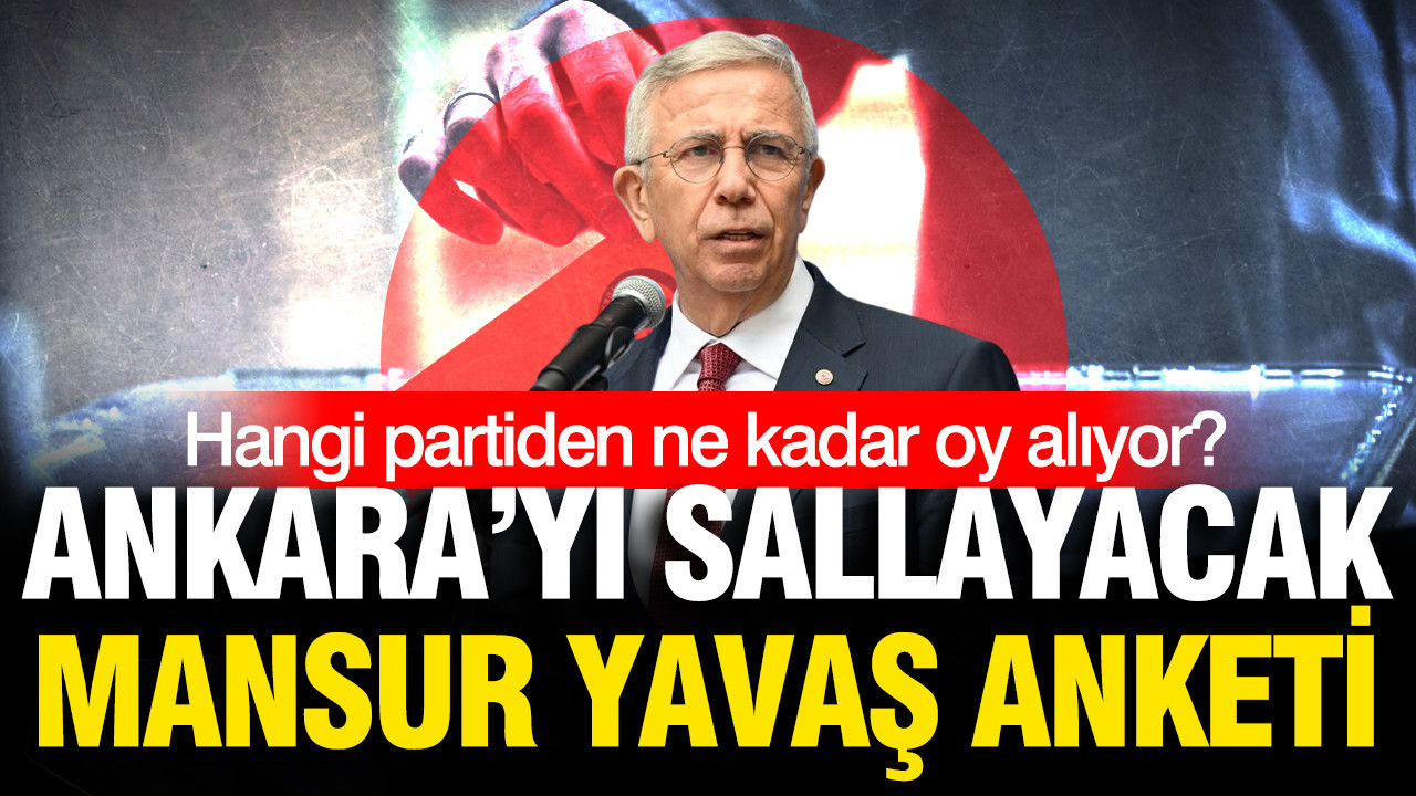 Ankara'yı sallayacak Mansur Yavaş anketi: Hangi partiden ne kadar oy alıyor?