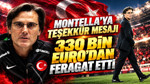 Montella'ya teşekkür edildi: 330 bin Euro'dan feragat etti