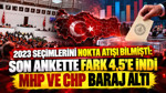 2023 seçimlerini nokta atışı bilmişti: Son ankette fark 4,5’e indi