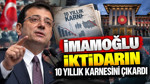 İmamoğlu iktidarın 10 yıllık karnesini çıkardı