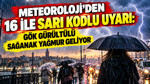 Meteoroloji'den 16 ile sarı kodlu uyarı: Gök gürültülü sağanak yağmur geliyor