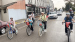 Edirne'de, Gazze ve Doğu Türkistan için pedal çevirdiler