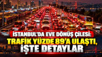 İstanbul'da eve dönüş çilesi: Trafik yüzde 89'a ulaştı, işte detaylar