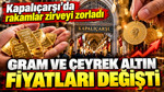 Kapalıçarşı'da akşam altın fiyatları değişti: Gram altın, çeyrek altın kaç TL? (13 Ekim)