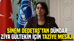 Sinem Dedetaş'tan Dündar Ziya Gültekin için taziye mesajı
