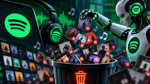 Spotify'dan yapay zeka operasyonu: 75 milyondan fazla parça silindi