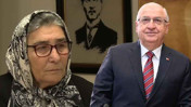 Bakan G&uuml;ler şehit annesine b&ouml;yle parmak salladı