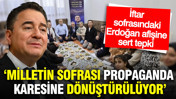 Ali Babacan&rsquo;dan iftar sofrasındaki Erdoğan afişine tepki: Milletin sofrası propaganda karesine d&ouml;n&uuml;şt&uuml;r&uuml;l&uuml;yor