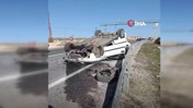 Diyarbakır'da mucize kurtuluş: Otomobil takla attı, sürücü burnu kanamadan kurtuldu