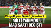 Milli Takım'ın maç saatinde değişiklik: Dünya Kupası fikstürü güncellendi...