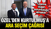 Özgür Özel'den "ara seçim" açıklaması, Numan Kurtulmuş'a çağrı:
